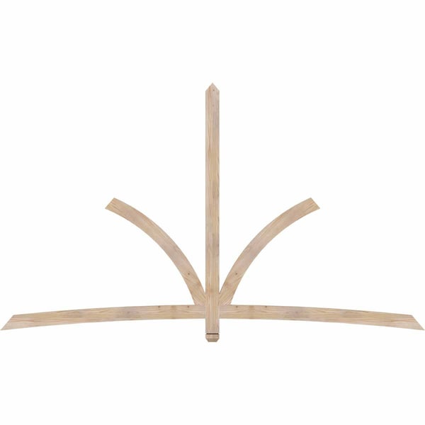 Ekena Millwork Davenport Smooth Timber Gable Bracket, Douglas Fir, 108"W x 63"H x 1 1/2"D x 3 1/2"F, 14/12 Pitch GBW108X63X0204DAV00SDF - main